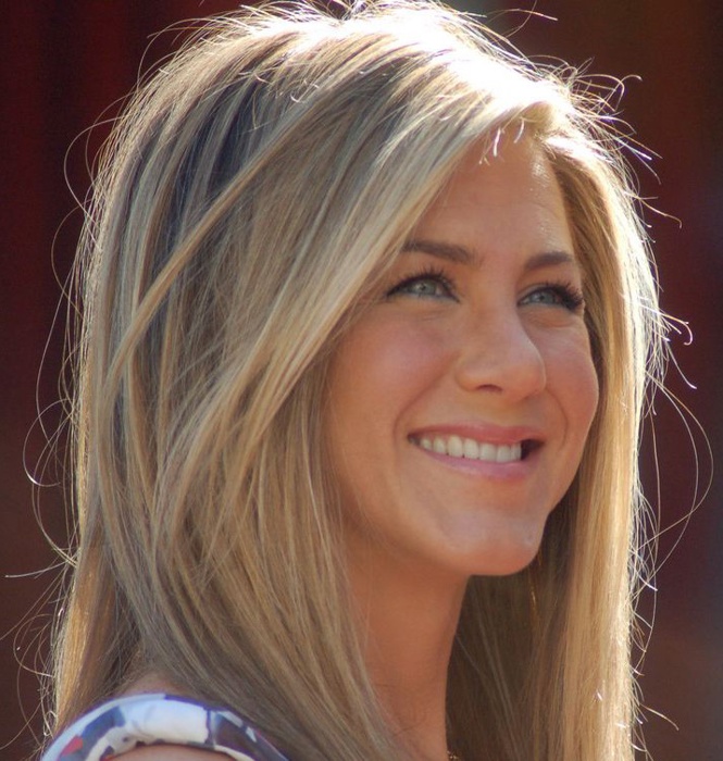 Jennifer Aniston at a ceremony to receive a star on the Hollywood Walk of Fame
